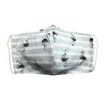 Mascarilla infantil World Alive higiénica lavable eco flamingo Talla 6-9 años