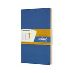 Libreta Moleskine Volant Journals Large rayada azul ámbar/amarillo en oferta