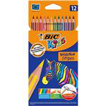 12 lápices para colorear BIC Kids Evolution Stripes en oferta