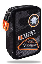 Estuche Coolpack 3 pisos Parches Camuflaje Negro características