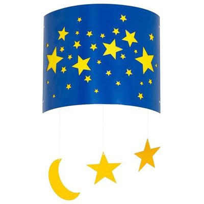 Lámpara de Pared Homemania Starlight Azul Amarillo 22x10x26cm