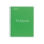 Libreta Miquelrius A4 80 hojas Cuadriculada Emotions Craft Verde