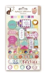 Scrap Apliques adhesivos thickers