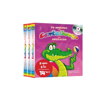 Pack cantajuegos 3 libros + 3 CDs
