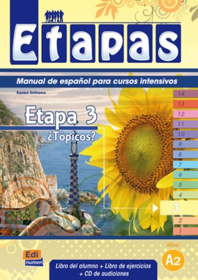 Etapas 3. ¿Tópicos?. Libro del alumno + Libro de ejercicios + CD de audiciones
