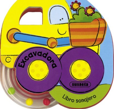 Excavadora. Libro sonajero