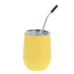 Vaso isotérmico con pajita Amarillo precio