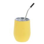 Vaso isotérmico con pajita Amarillo