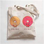 Bolsa de tela Naolito Before After Make Up Donut Premium