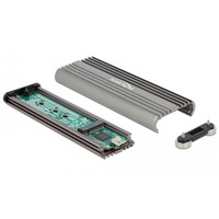 42001 caja para disco duro externo Caja externa para unidad de estado sólido (SSD) Plata M.2, Caja de unidades en oferta