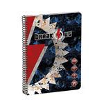 Libreta A5 Busquets Break Out azul cuadrícula características