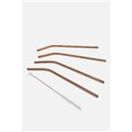 Fisura 4 pajitas Metal - Oro características