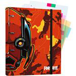 Carpeblock relleno Erik 4 anillas con pack de 100 hojas cuadriculadas Fortnite naranja características
