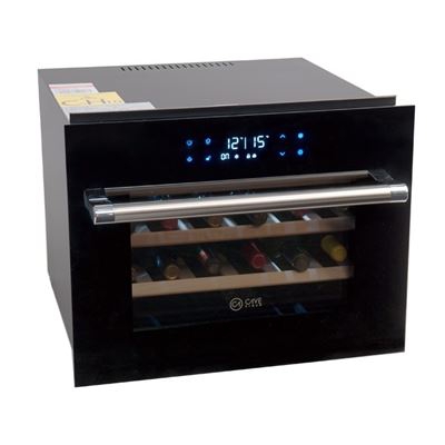 Vinoteca negra encastrable muebles cocina 24 botellas CV-24CE