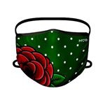 Mascarilla para adulto Miss Borderlike higiénica reutilizable Verde mediana