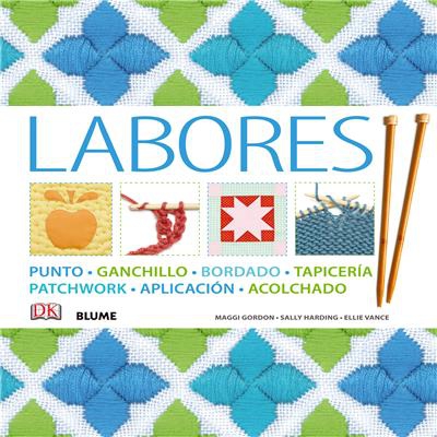 Labores.Punto, ganchillo, bordado, tapicería, patchwork, aplicación, acolchado