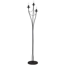 Lámpara de Piso Homemania Lilium Negro 30x30x164cm precio