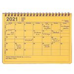 Cuaderno calendario Marks 2021 amarillo pequeño