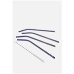 Fisura 4 pajitas Metal - Iridiscente características