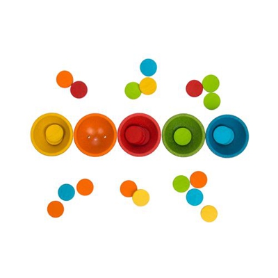 Juego de ordenación de fichas Montessori