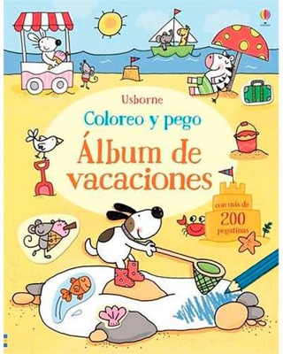 Libro de vacaciones coloreo y pego