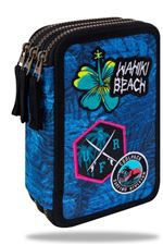 Estuche Coolpack 3 pisos Parches Surfing Azul precio