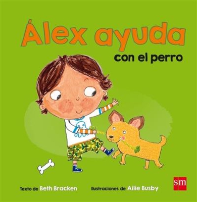 Álex ayuda con el perro
