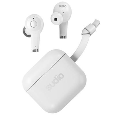 Auriculares Noise Cancelling Sudio ETT True Wireless Blanco
