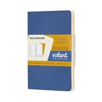 Libreta Moleskine Volant Plain Pocket lisa azul ámbar/amarillo