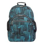 Mochila escolar Totto crayoles azul piano