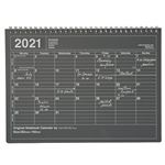 Cuaderno calendario Marks 2021 negro grande precio