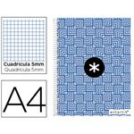 Cuaderno A4 Antartik espiral cuadrícula tapa forrada azul precio