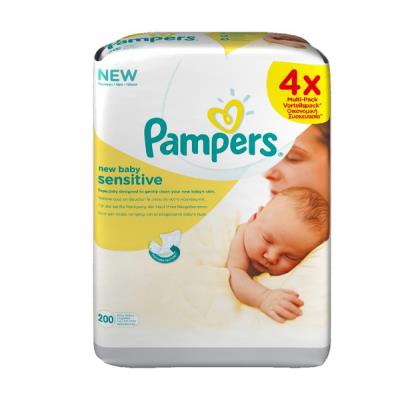 Pampers Toallitas New Baby Sensitive (x 204) - Multi Pack 4 x 50