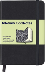 Libreta coolnotes small black baroques silver características