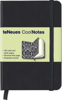 Libreta coolnotes small black baroques silver
