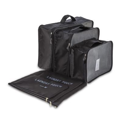 Bags Up Set de bolsas organizador equipaje para viaje Negro