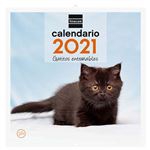 Calendario de pared 2021 Finocam gatitos 30x30 cm