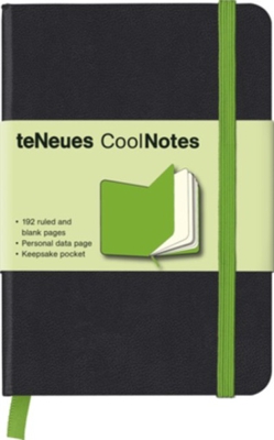 Libreta coolnotes small black neon green