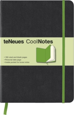 Libreta coolnotes medium black neon green