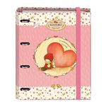 Carpeta recambio con goma Dohe  Santoro Poppi Loves Heart 4 anillas 35 mm