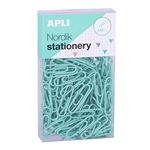 140 clips Apli 28 mm cajas colores Nordik pastel