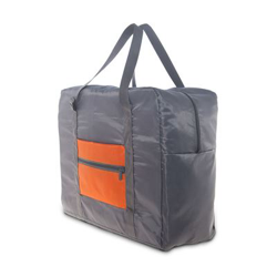 Bags Up Bolsa Plegable con banda para trolley Poliéster Twill Bitono Gris/Naranja en oferta