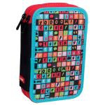 Plumier 2 pisos Milan  Super Héroes letras