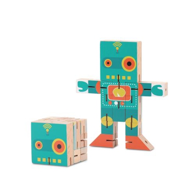 Rompecabezas Robot Verde