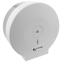 Dispensador de papel higiénico PrimeMatik Portarrollos industrial blanco para baño en oferta