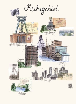 Libreta Ruhrgebiet city 16x22