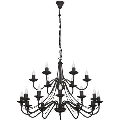 Lámpara de Suspensión Homemania Lilium Negro 85x85x108cm