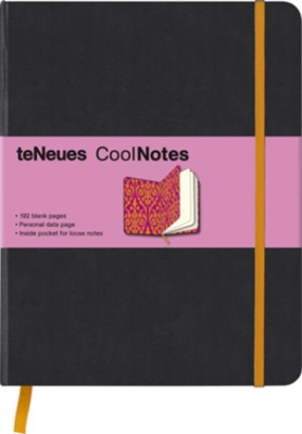 Libreta coolnotes xl blank black victorian orange