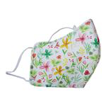 Mascarilla Olivia Lupita higiénica reutilizable flores amarillas y rosas 3 talla m precio