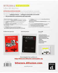 Bitacora 1. Curso de español: Libro del alumno. Nivel A1 (Libro + MP3 descargable) características